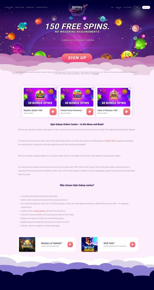 Spin Galaxy on mobile